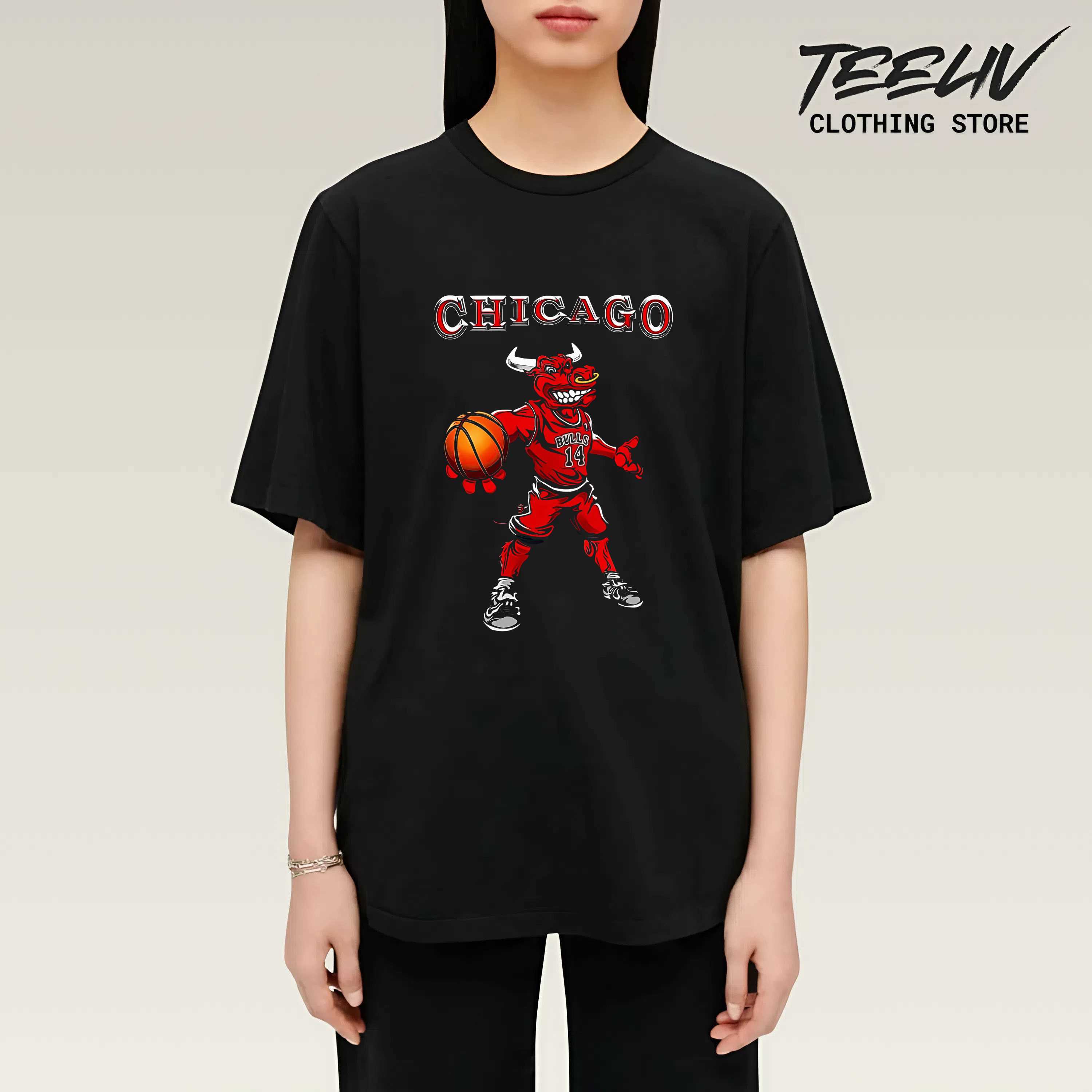 Unisex Chicago Bulls Mascot Dunk Shirt